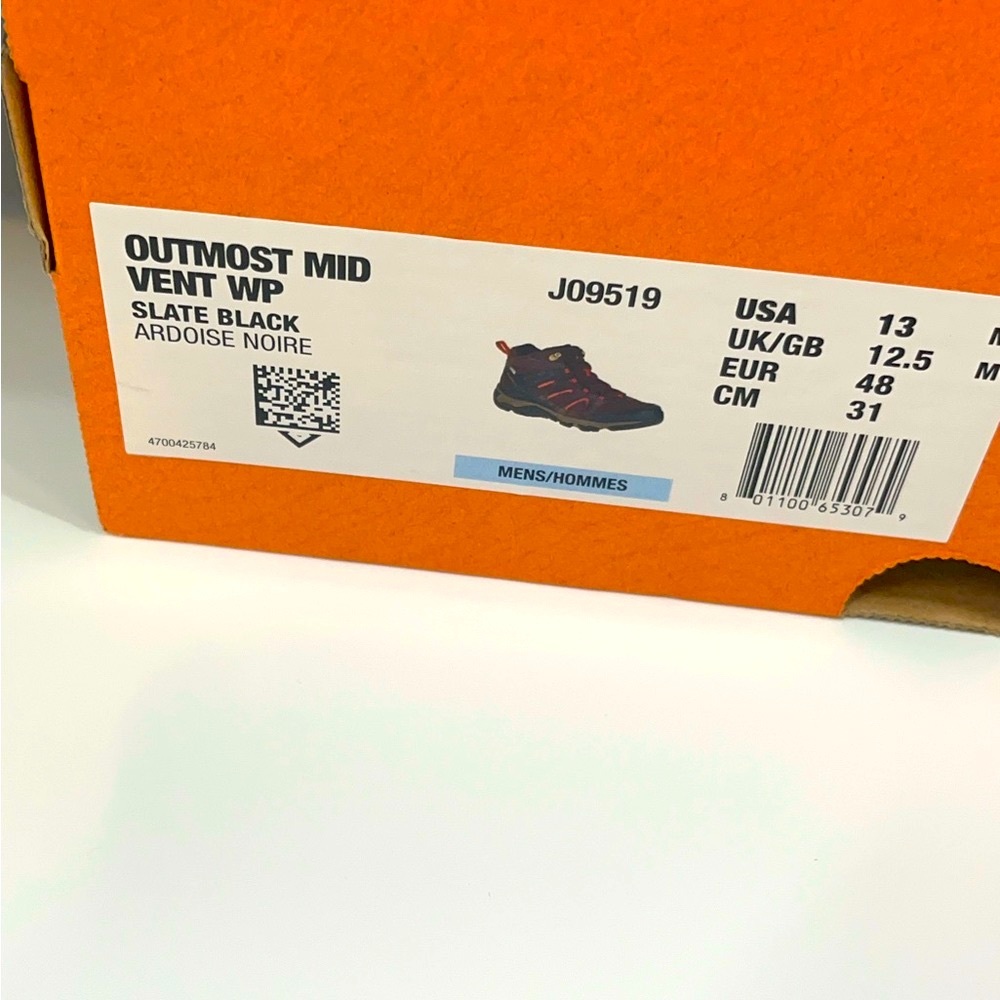 Merrell men 13 hiking shoes